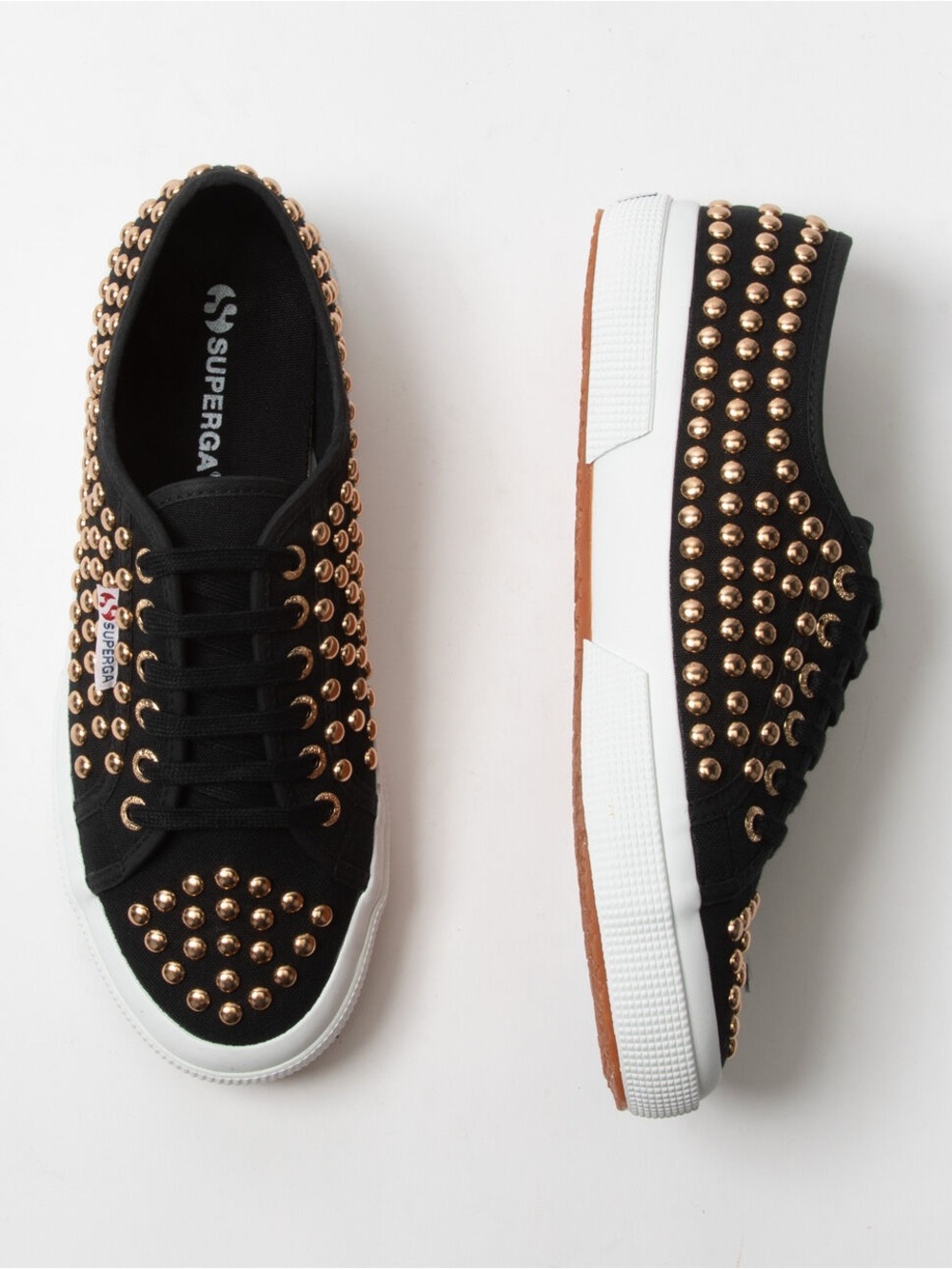 Superga studded sneakers